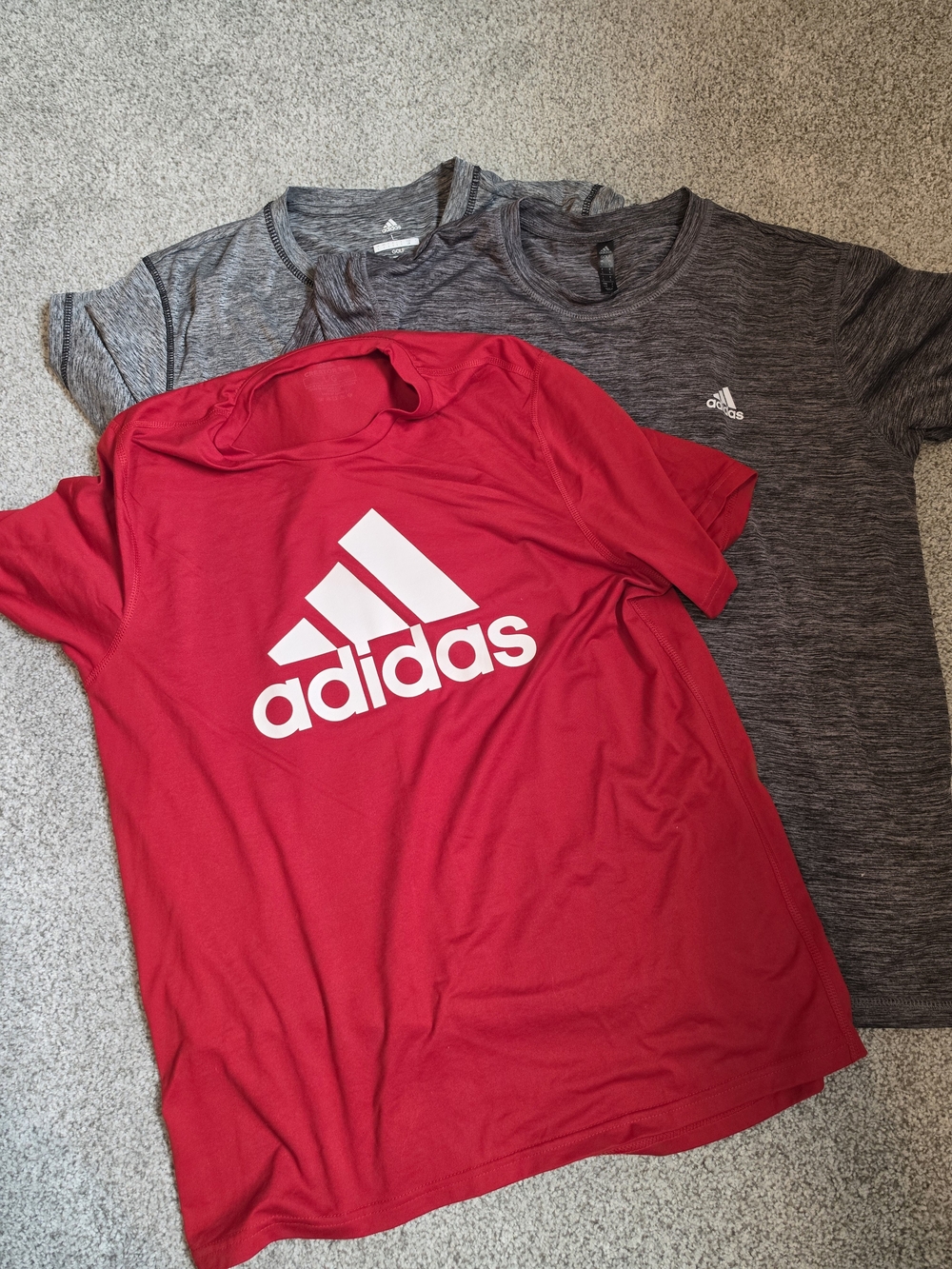 3 Adidas Mens Logo Tees
